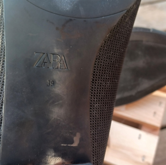 Zara flats black NWT 8.5 - Picture 6 of 6